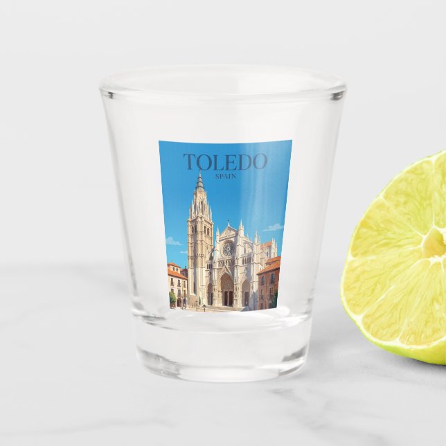 Toledo Cathedral Spain Shot Glass (Front)