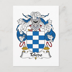 Toledo Family Crest Postcard