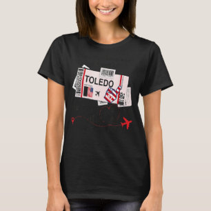 Toledo Girl - Toledo Boarding Pass T-Shirt