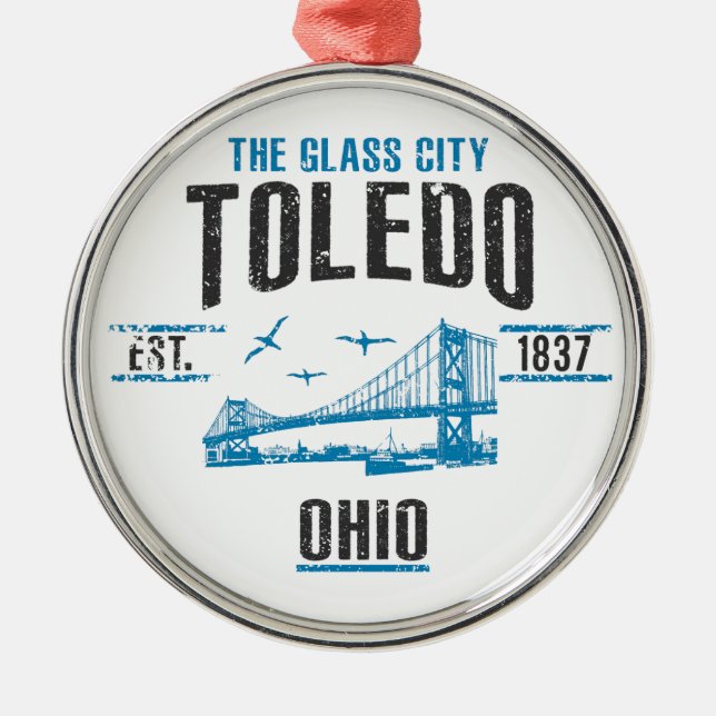 Toledo Metal Ornament (Front)