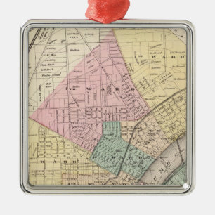 Toledo, Ohio 2 Metal Ornament