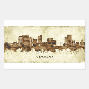 Toledo Ohio Cityscape Sticker