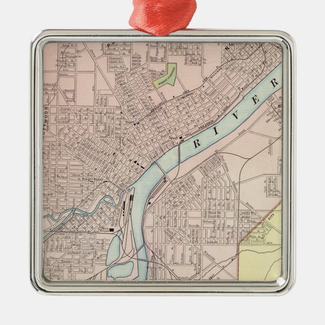 Toledo, Ohio Metal Ornament (Front)