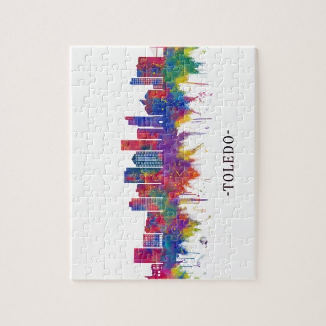 Toledo Ohio Skyline Jigsaw Puzzle (Vertical)