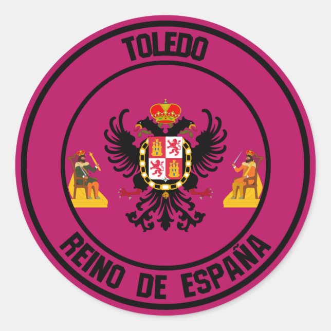 Toledo Round Emblem Classic Round Sticker (Front)