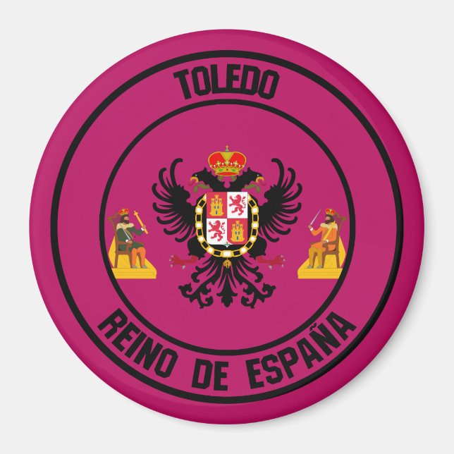 Toledo Round Emblem Magnet (Front)