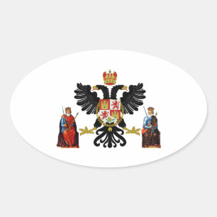 Toledo (Spain) Coat of Arms Oval Sticker