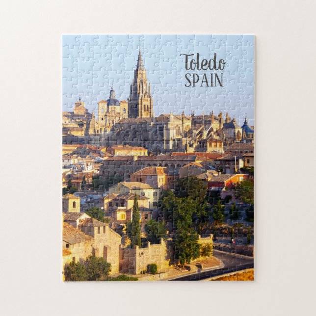 Toledo Spain custom text photo puzzles (Vertical)