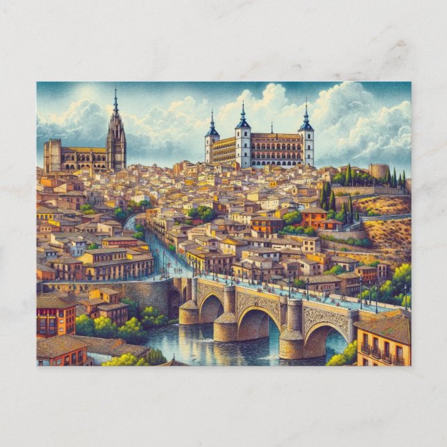 Toledo Spain Postcard (Front)