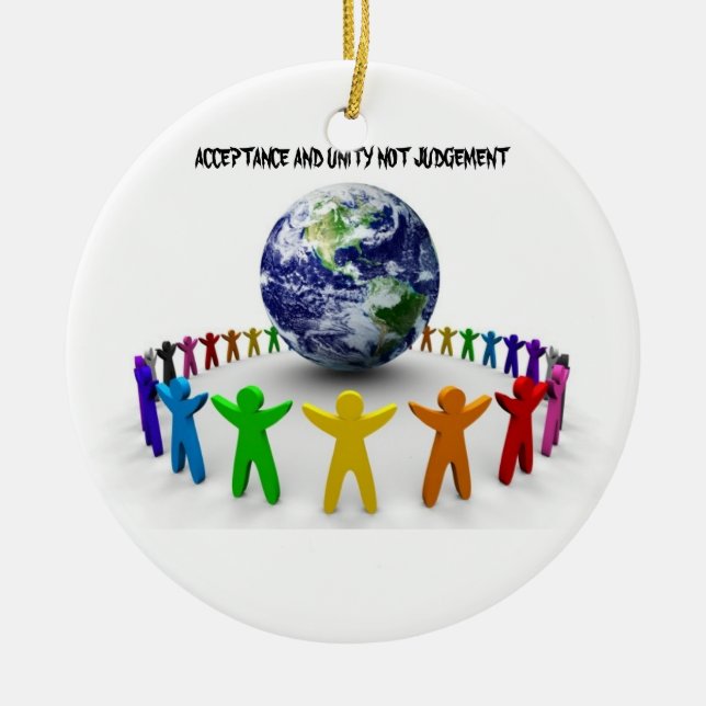 TOLERANCE AND UNITY HOLIDAY ORNAMENT (Front)