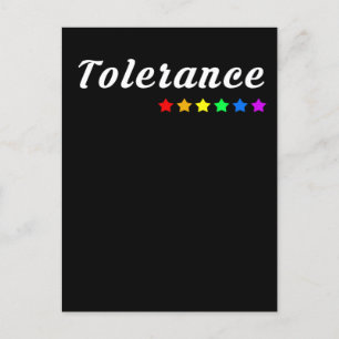 Tolérance LGBTQ+ Pride carte postale