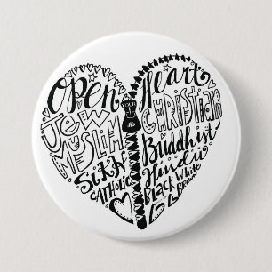 Tolerance of all People 3 Inch Round Button
