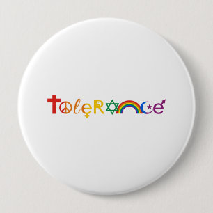 TOLERANCE PRIDE -.png 4 Inch Round Button
