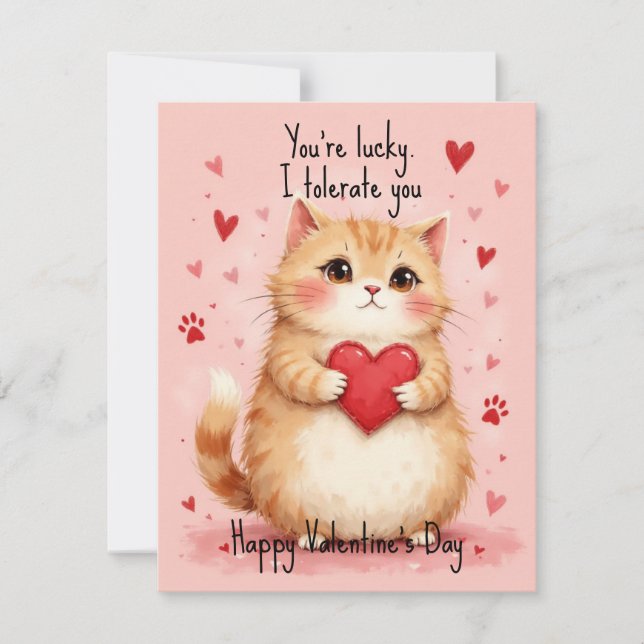 💘🐈Tolerantly Yours Holiday Card (Front)