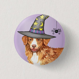 Toller Witch 1 Inch Round Button