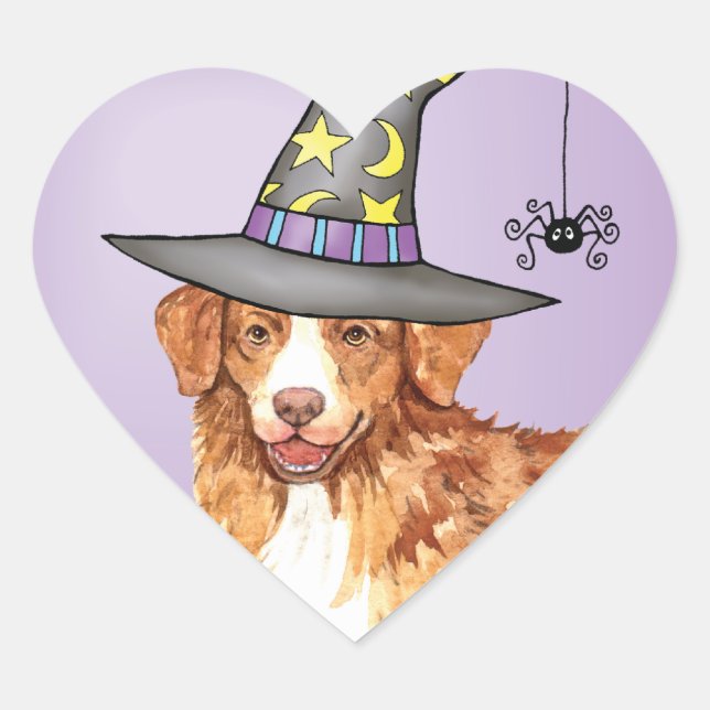 Toller Witch Heart Sticker (Front)