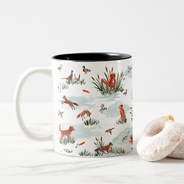 TOLLERS Two-Tone COFFEE MUG (With Donut)
