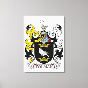 Tolman Coat of Arms Canvas Print