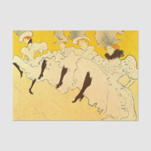 Tolouse Lautrec Dancing Girls Yellow Tissue Paper
