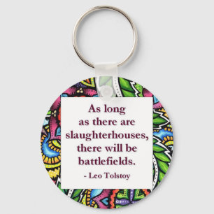 Tolstoy Quote Keychain