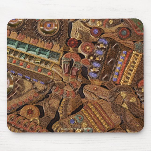 TOLTEC CARVING Ancient Culture Mousepad (Front)