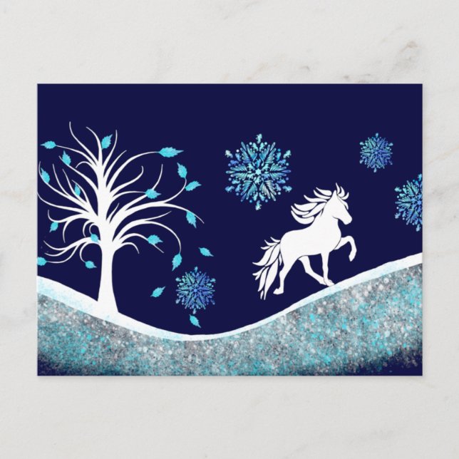 Tolter in the snow postcard (Front)