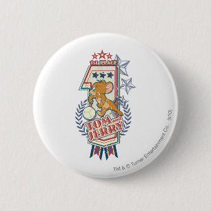 Tom and Jerry 1st Place 2 2 Inch Round Button