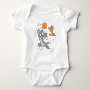Tom and Jerry Basketball 1 Baby Bodysuit