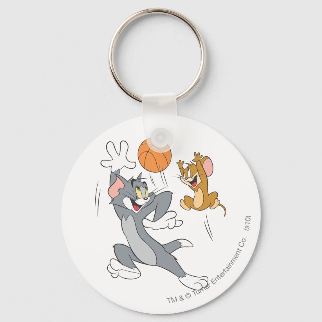 Tom and Jerry Basketball 1 Keychain (Front)