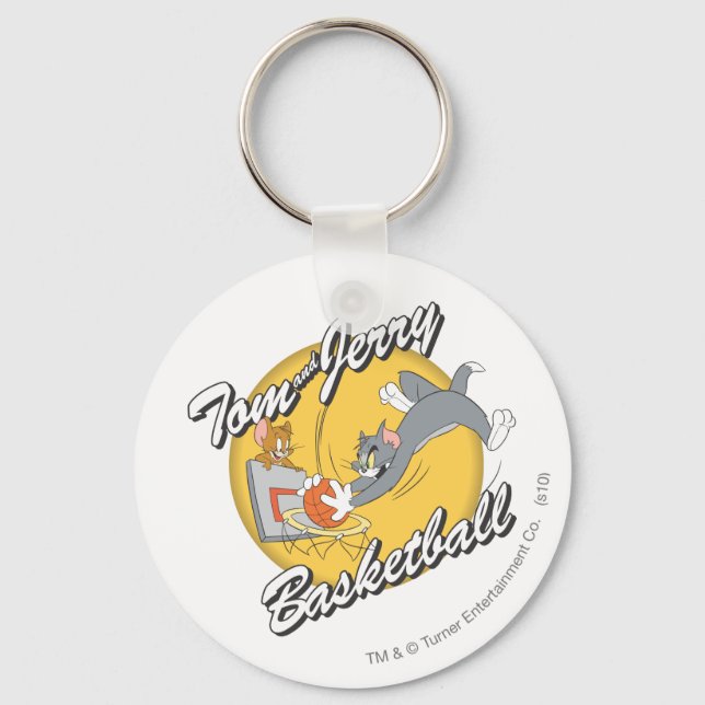 Tom and Jerry Basketball 2 Keychain (Front)