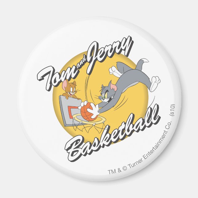 Tom and Jerry Basketball 2 Magnet (Front)