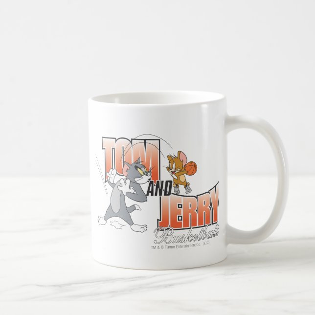 Tom and Jerry Basketball 3 Coffee Mug (Right)