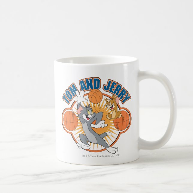Tom and Jerry Basketball 4 Coffee Mug (Right)