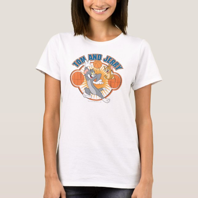 Tom and Jerry Basketball 4 T-Shirt (Front)