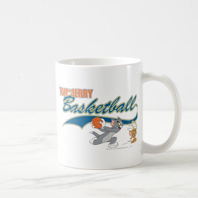 Tom and Jerry Basketball 5 Coffee Mug (Right)