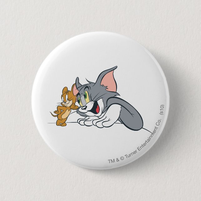 Tom and Jerry Best Buds 2 Inch Round Button (Front)