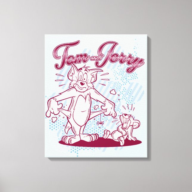 Tom and Jerry Broke Canvas Print (Front)