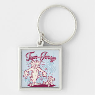 Tom and Jerry Broke Keychain