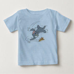 Tom and Jerry Chase Turn Baby T-Shirt