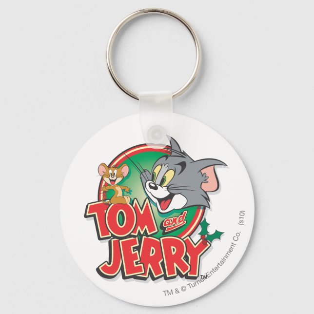 Tom and Jerry Classic Logo Keychain (Front)