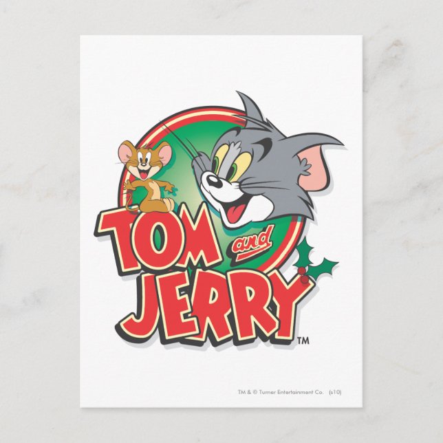 Tom and Jerry Classic Logo Postcard (Front)