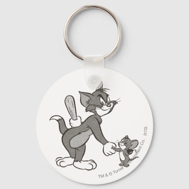 Tom And Jerry Deceitful Handshake Keychain (Front)