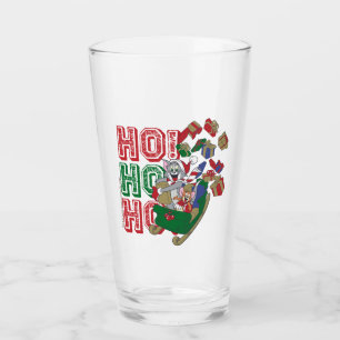 Tom and Jerry Delivering Gifts In A Sleigh Glass