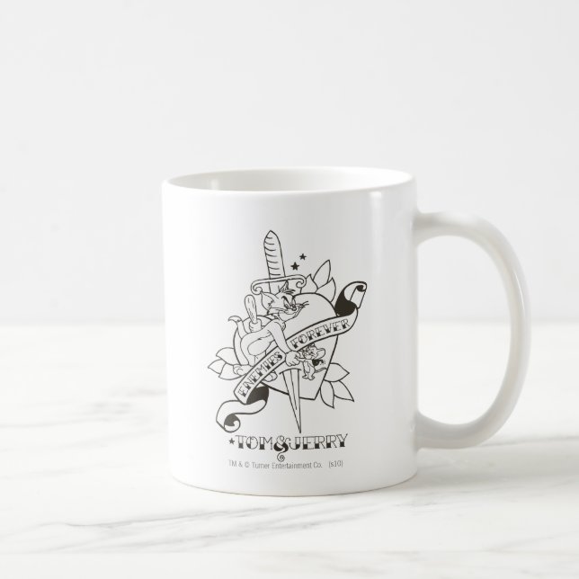 Tom and Jerry Enemies Forever 1 Coffee Mug (Right)