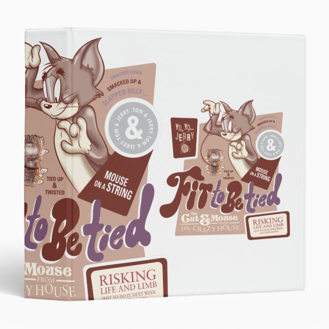 Tom and Jerry Fit To Be Tied Binder (Front/Spine)