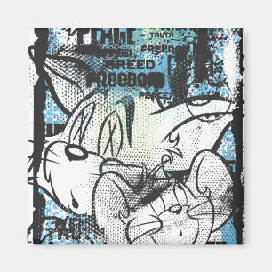 Tom and Jerry Grimey Magnet