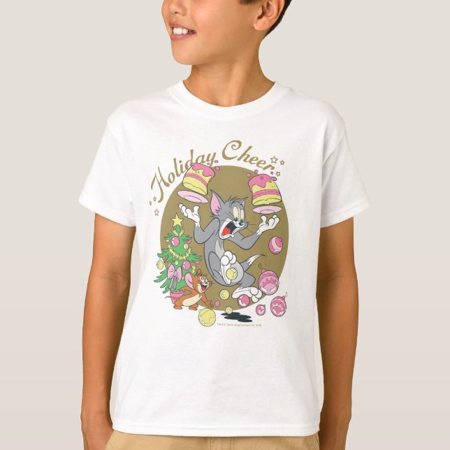 Tom and Jerry Holiday Cheer T-Shirt (Front)