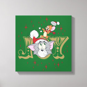 Tom and Jerry Holiday Joy Canvas Print