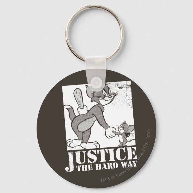 Tom And Jerry Justice the Hard Way Keychain (Front)