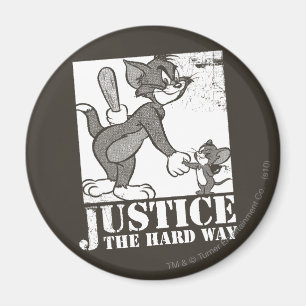 Tom And Jerry Justice the Hard Way Magnet